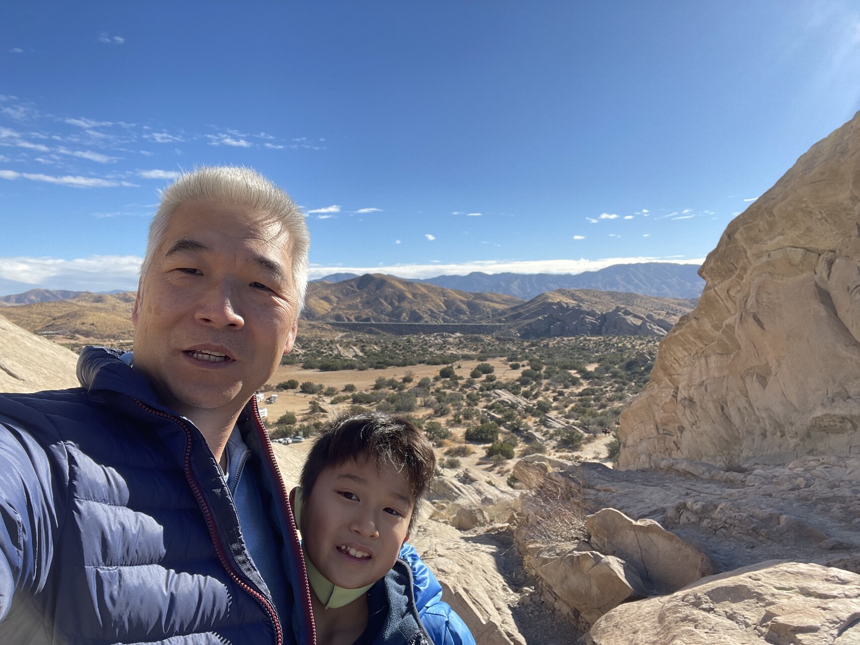 Richard and I on the top of a hill